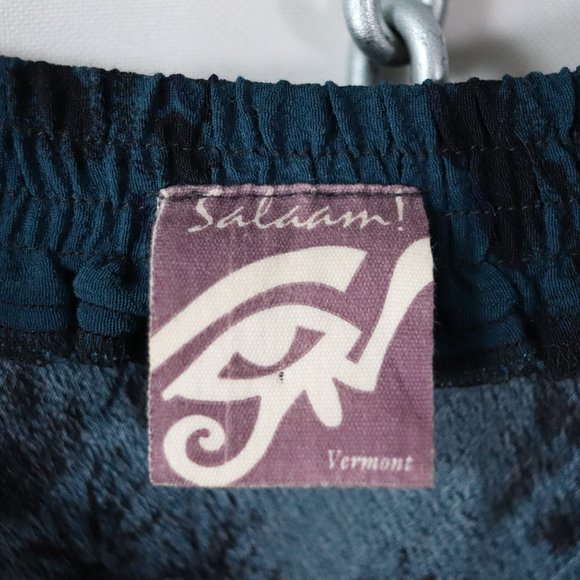 ❌SOLD❌salaam deep teal floral rayon maxi skirt S/M - Picture 5 of 6